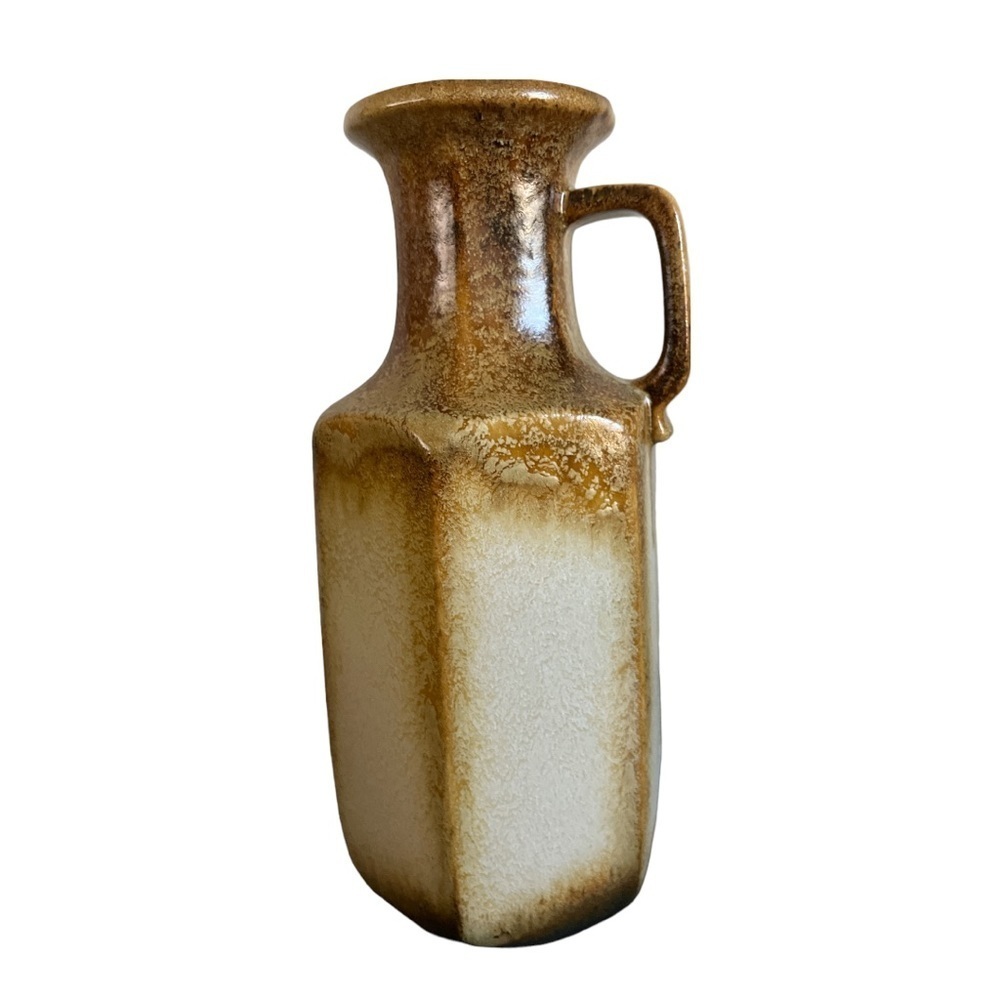 Vintage SCHEURICH 497-28‎ Jug Vase WEST GERMANY Art Pottery MCM Fat Lava Era